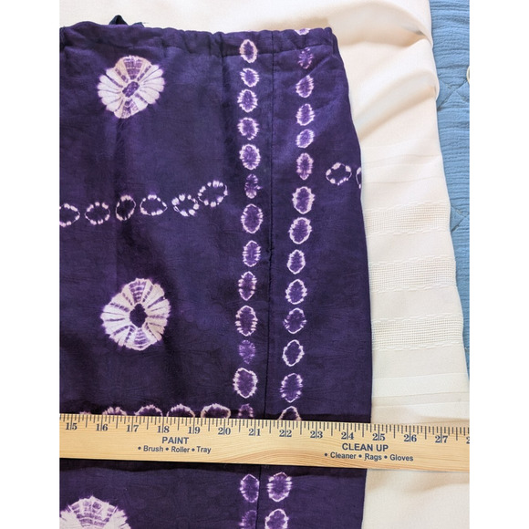 Custom Made 2-Piece Purple Boho Batik Skirt & Blouse Set – Size 2X (Adjustable) - Picture 12 of 15